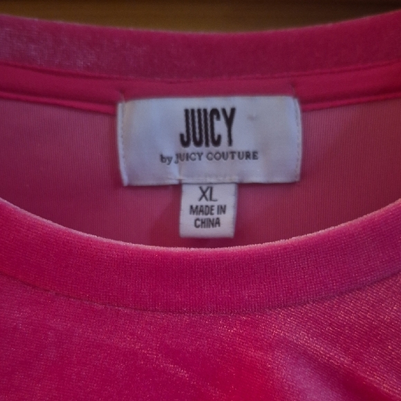 Juicy Couture Pink Ruched Mini Dress Size XL Volur Soft Stretchy Bodycon Sexy - Picture 3 of 7